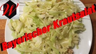 Bayerischer Krautsalat einfach schnell und lecker selber machen [upl. by Elvia]