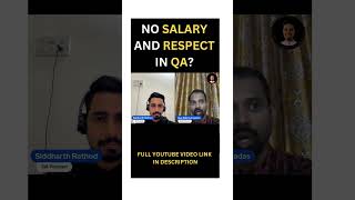 No Salary and Respect in QA  Software Testing Salary  Is QA a good Career [upl. by Toulon]