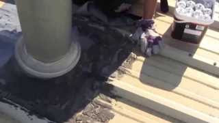 How To Seal A Metal Roof  Edmonton Roofing Company [upl. by Suirtimid]