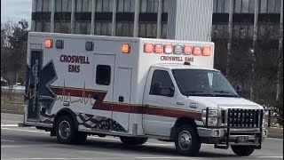 Croswell MI EMS Priority 1 TRANSPORT In Saginaw [upl. by Jamesy]