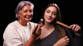 Granny Does My Hair amp MakeUp ASMR [upl. by Monahon]