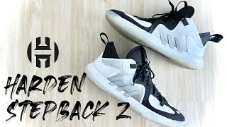 Adidas Harden Stepback 2 Black  White  Unboxing On Feet amp Overview [upl. by Dagall50]