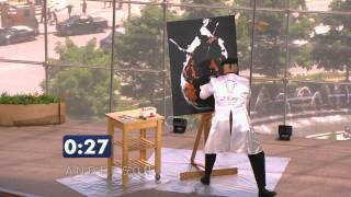 Speed Painter Takes Stage in Andersons Viewers Got Talent [upl. by Eveivenej288]