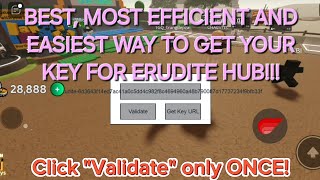 How to get key EASILY for Erudite Hub [upl. by Lienet]