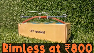 📛 Lenskart air Rimless Eyeglasses 🤓 At Just ₹800 Unboxing mrkholu lenskart unboxing [upl. by Danella431]