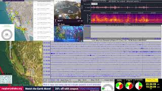 Live RealTime California Seismograph and earthquake information from Tracy CA [upl. by Ahsiena]