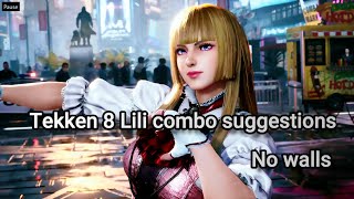 Lili good damaged combo suggestions  Tekken 8 [upl. by Indira84]