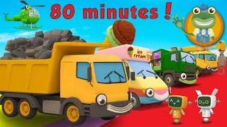 Dylan The Dump Truck and More Trucks For Kids  Geckos Garage [upl. by Areek]