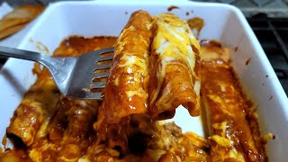 I made my sons favorite ENCHILADAS for dinner recipe [upl. by Adalheid]