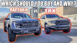 FORD F150 RAPTOR R vs RAM TRAX WHICH SHOULD YOU BUY and WHY [upl. by Ewald]