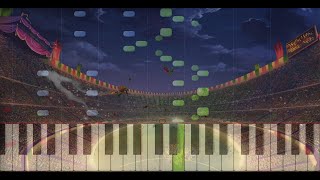 Patrick Doyle  The Quidditch World Cup Synthesia Piano Tutorial [upl. by Sarette]