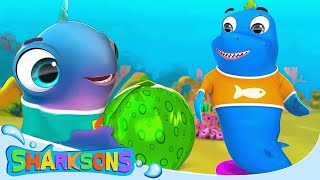 Party Time Song  The Sharksons  Songs for Kids  Nursery Rhymes amp Kids Songs [upl. by Riccardo]