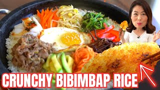 How to make CRUNCHY Dolsot Bibimbap Rice 맛있는 돌솥비빔밥 누룽지 만들기 [upl. by Yelwar]