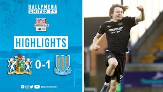 MATCH HIGHLIGHTS  Glenavon 01 Ballymena United [upl. by Anyaj110]