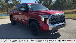 2023 Toyota Tundra 1794 Edition Hybrid in Supersonic Red  Stock 37101 [upl. by Coyle180]