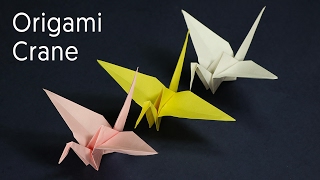 Origami Crane  Kids Origami Paper Crane Craft Tutorial [upl. by Vizzone]