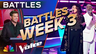 Gorgeous Duets from the Third Week of Battles  The Voice  NBC [upl. by Roice155]