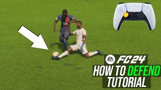 FC 24  OP DEFENSTIVE TRICK TO INSTANTLY IMPROVE YOUR DEFENDING DEFENDING TUTORIAL [upl. by Laira]