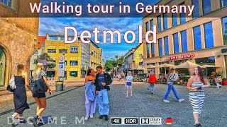 Detmold GermanyWalking tour in Detmold a very beautiful old town 4K HDR [upl. by Arahsat]