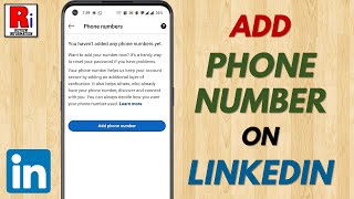 How to Add Phone Number on Your LinkedIn Account [upl. by Itch136]