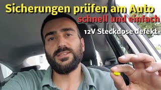 Sicherungen prüfen am Auto [upl. by Dann470]