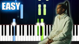 Stromae  L’enfer  EASY Piano Tutorial [upl. by Enorej]