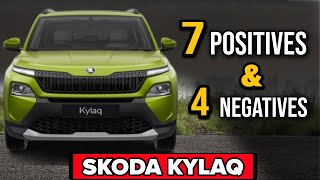 Newly Launched Skoda Kylaq Pros amp Cons ।। 7 Positives amp 4 Negatives Of Skoda Kylaq । [upl. by Ile]