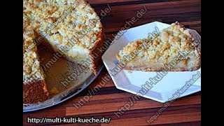 Schneller Apfelkuchen mit Streuseln  Simple amp Easy Apple Crumble Pie Recipe [upl. by Naie]