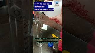 How to prepare media for bacterial culture bacteria culture media preparation bacteriology media [upl. by Ehgit]