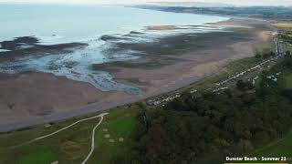 Dunster Beach Chalets  Minehead Somerset  4k Drone Footage [upl. by Bryan717]