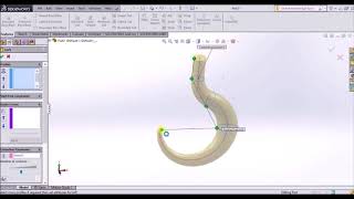 Crane Hook Design on Solidworks  Solidworks Tutorial [upl. by Aecila275]