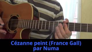 Cézanne peint France Gall Michel Berger reprise à la guitare 1984 [upl. by Atsiuqal]