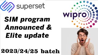 41 Wipro SIM program announced amp Elite update  Apply now [upl. by Ahsetan]