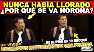 Nunca habíamos visto llorar a Noroña quotSon los mejores momentos de mi vidaquot con nudo en la garganta [upl. by Qidas]