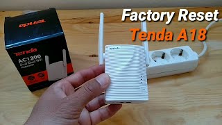 How to Reset the Tenda A18 WiFi Extender Factory Default Settings [upl. by Analle]