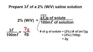 Chemistry  Solutions 6 of 53 Expressing Concentrations Example 2 [upl. by Coyle]