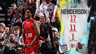 Scoot Henderson Highlights 17 PTS  Trail Blazers vs Kings  Dec 26 [upl. by Enimsay]