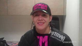 Cris Cyborg Post Fight Interview [upl. by Elleimac]