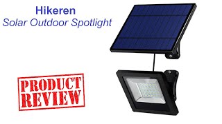 GO GREEN Unboxing and Reviewing Solar Lights By Hikeren IP65 Solar Lights 30 LED Spotlight [upl. by Raynah922]