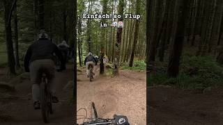 MTB Trail ganz einfach  mach so Flup mtb downhillmtb shorts fail downhill mountainbike crash [upl. by Ahsieyn768]