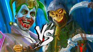 INJUSTICE 2 ESPANTALHO VS CORINGA  TODAS AS FALAS INTRO E SUPER GOLPES  DUBLADO PTBR [upl. by Akvir150]