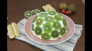 Kiwi zuccotto the fresh and yummy summer dessert [upl. by Nnhoj377]