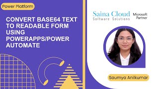 Convert base64 text to readable form using PowerAppsPower Automate [upl. by Ahsenac]