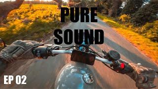 Sunset Rip  Pure Sound Ep002  Triumph Street Scrambler POV Ride ASMR [upl. by Notfa]