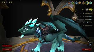 Grotto Netherwing Drake Rostrum of Transformation All Customization options WoW [upl. by Ayotna]