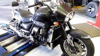 Triumph Rocket III Roadster Turbocharged 280bhp [upl. by Oigimer]