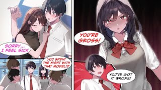 Manga Dub I lent my shoulder to a model who was feeling sick on the train but the next day [upl. by Adnorhs]