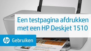 Een testpagina afdrukken met een HP Deskjet 1510 [upl. by Boehike]