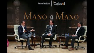 Pepín Liria y José Antonio Camacho Mano a Mano en Fundación Cajasol [upl. by Hearn564]