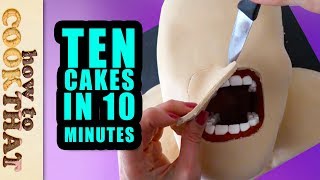 10 Amazing Cakes amp Desserts in 10 Minutes Compilation by How To Cook That Ann Reardon [upl. by Hardunn]